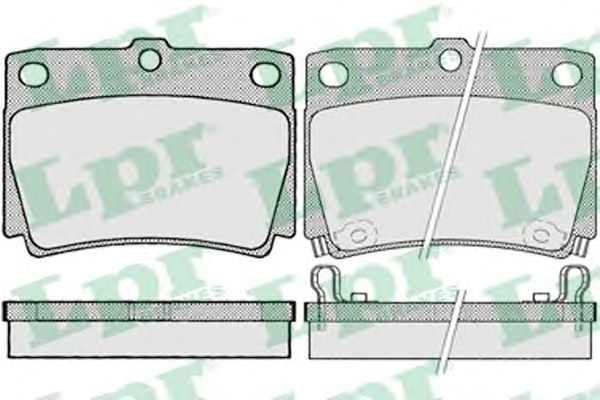 Купить LPR 05P1029 Комплект тормозных колодок 05P1029