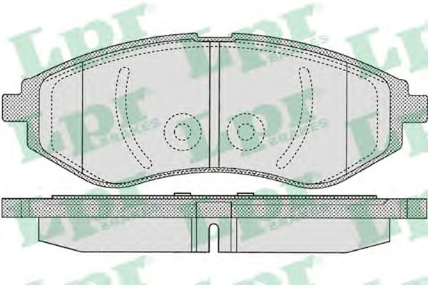 Купить LPR 05P1080 Комплект тормозных колодок 05P1080