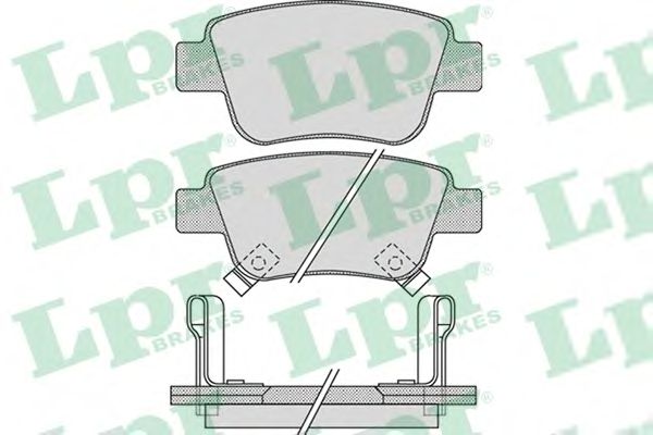 Купить LPR 05P1113 Колодки задние TOYOTA AVENSIS T25, COROLLA E15 05P1113
