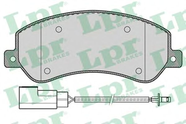 Купить LPR 05P1260 Комплект тормозных колодок 05P1260