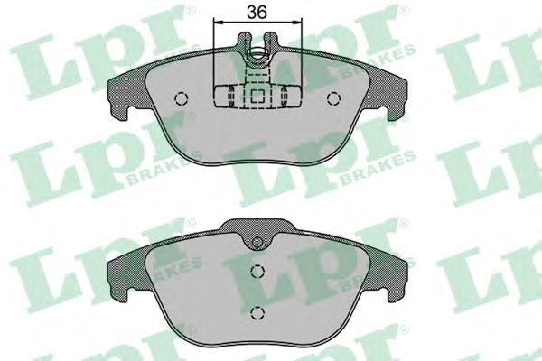 Купить LPR 05P1274 Комплект тормозных колодок 05P1274