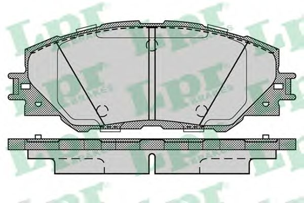 Купить LPR 05P1282 Комплект тормозных колодок 05P1282