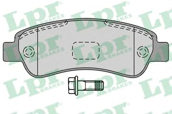 Купить LPR 05P1289 Комплект тормозных колодок 05P1289