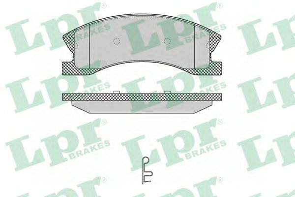 Купить LPR 05P1365 Комплект тормозных колодок 05P1365