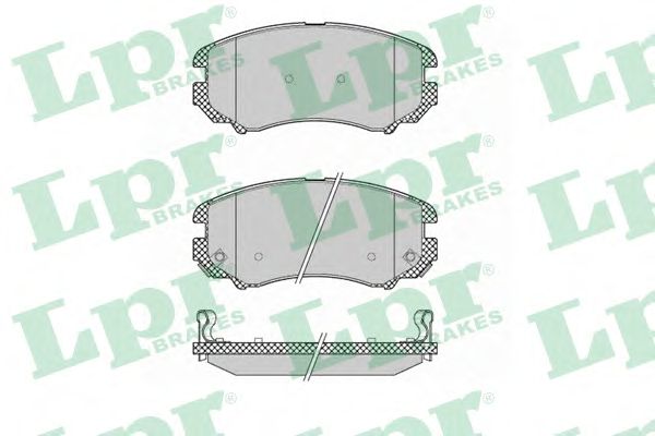 Купить LPR 05P1369 Комплект тормозных колодок 05P1369