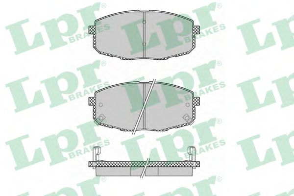 Купить LPR 05P1375 Комплект тормозных колодок 05P1375