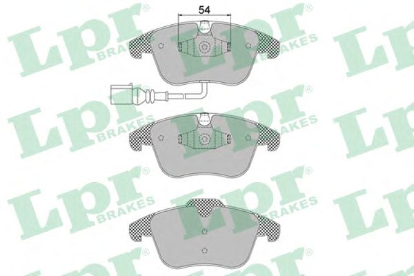 Купить LPR 05P1392 Комплект тормозных колодок 05P1392
