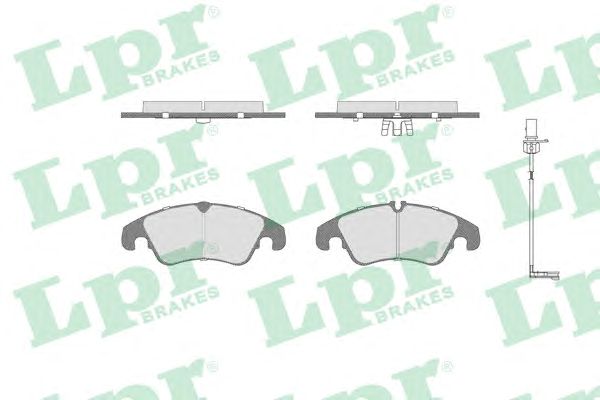 Купить LPR 05P1420A Комплект тормозных колодок (с датчиком) 05P1420A