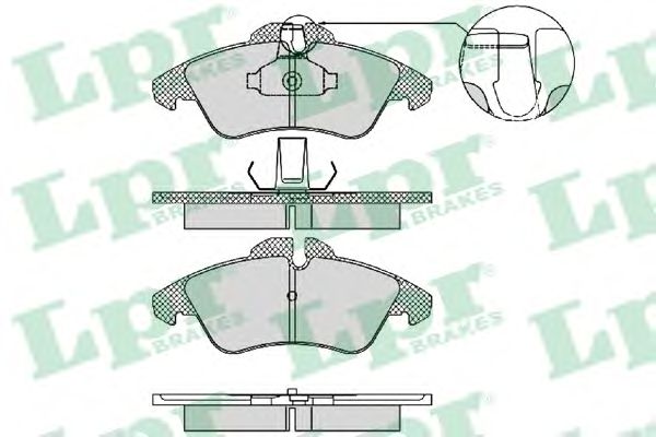 Купить LPR 05P1469 Комплект тормозных колодок 05P1469