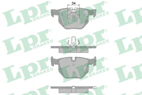 Купить LPR 05P1472 Комплект тормозных колодок 05P1472