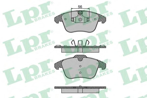 Купить LPR 05P1480 Комплект тормозных колодок 05P1480