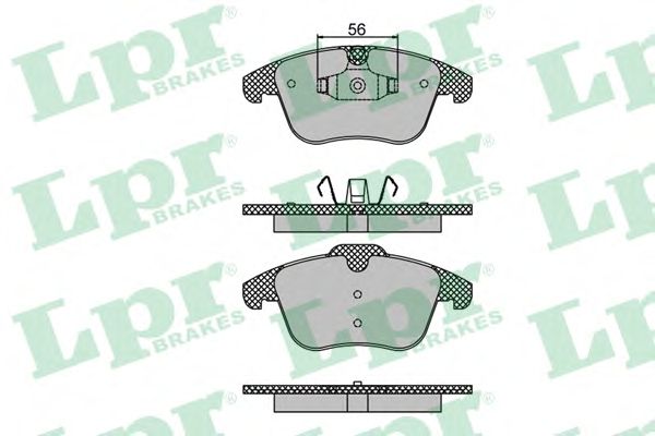 Купить LPR 05P1486 Комплект тормозных колодок 05P1486