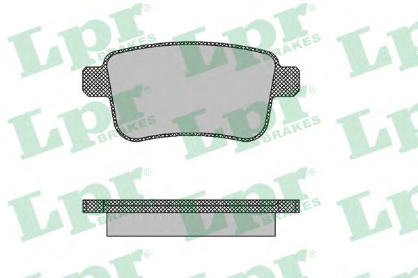 Купить LPR 05P1487 Комплект тормозных колодок 05P1487