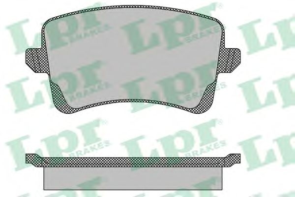 Купить LPR 05P1489 Комплект тормозных колодок 05P1489