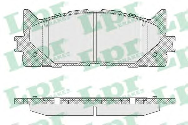 Купить LPR 05P1593 Комплект тормозных колодок 05P1593