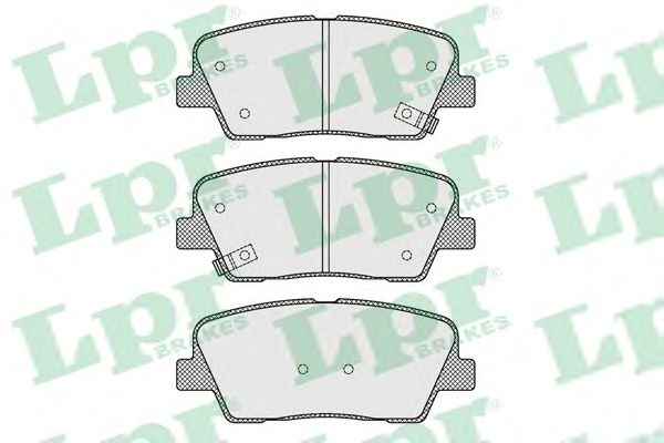 Купить LPR 05P1625 Комплект тормозных колодок 05P1625