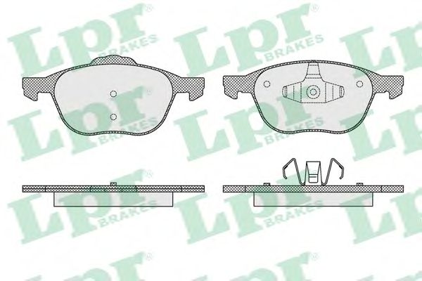 Купить LPR 05P1627 Комплект тормозных колодок 05P1627