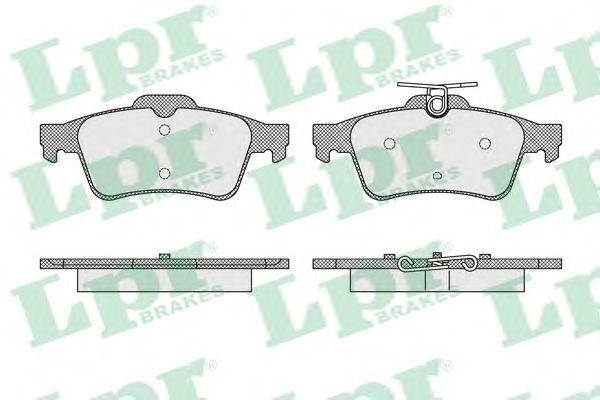 Купить LPR 05P1637 Комплект тормозных колодок 05P1637