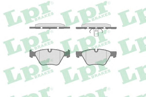 Купить LPR 05P1641 Комплект тормозных колодок 05P1641