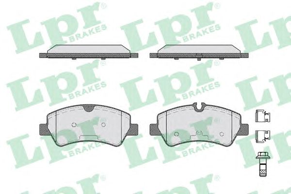 Купить LPR 05P1787 Колодки тормозные дисковые 05P1787