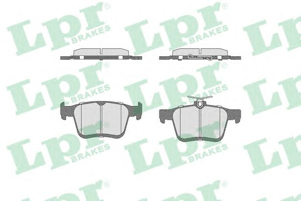 Купить LPR 05P1835 Колодки тормозные дисковые 05P1835