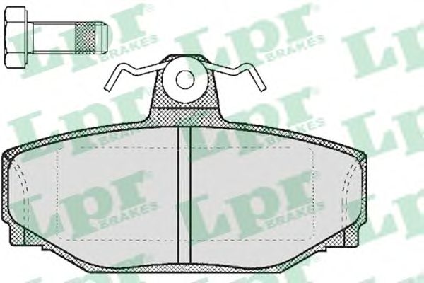 Купить LPR 05P217 Комплект тормозных колодок 05P217
