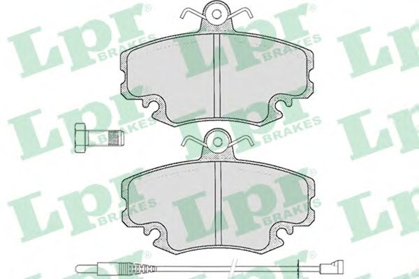 Купить LPR 05P349 Комплект тормозных колодок 05P349