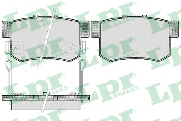 Купить LPR 05P508 Комплект тормозных колодок 05P508