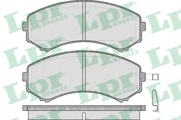 Купить LPR 05P569 Комплект тормозных колодок 05P569
