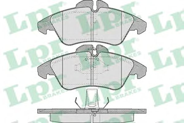 Купить LPR 05P608 Комплект тормозных колодок 05P608