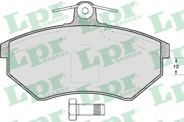 Купить LPR 05P613 Комплект тормозных колодок 05P613