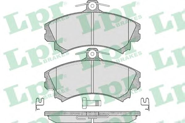 Купить LPR 05P615 Комплект тормозных колодок 05P615
