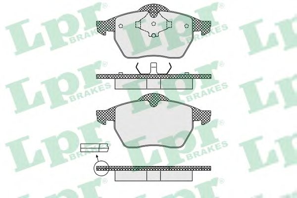 Купить LPR 05P639 Комплект тормозных колодок 05P639