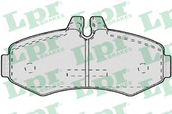 Купить LPR 05P672 Комплект тормозных колодок 05P672