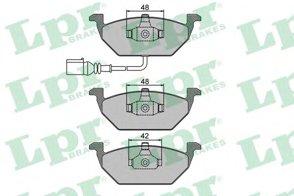 Купить LPR 05P692 Комплект тормозных колодок 05P692
