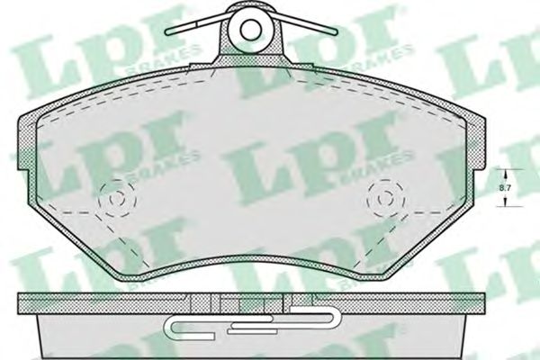 Купить LPR 05P718 Комплект тормозных колодок 05P718