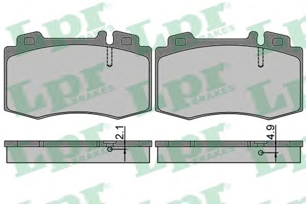 Купить LPR 05P849 КОЛОДКИ ПЕРЕДНИЕ 211 / 0044200420-без датчиков