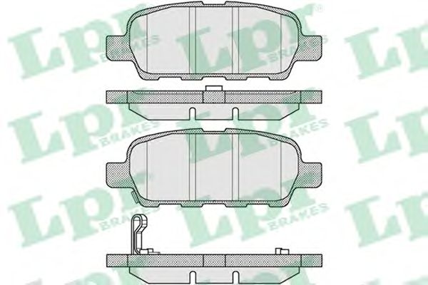 Купить LPR 05P857 Комплект тормозных колодок 05P857