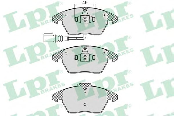 Купить LPR 05P866 Комплект тормозных колодок 05P866