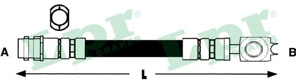 Купить LPR 6T46734 Шланг тормозной 6T46734