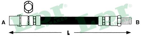 Купить LPR 6T46904 Шланг тормозной 6T46904