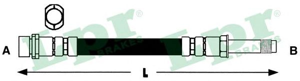 Купить LPR 6T47366 Шланг тормозной 6T47366