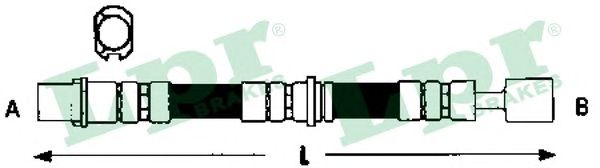 Купить LPR 6T47902 Шланг тормозной 6T47902