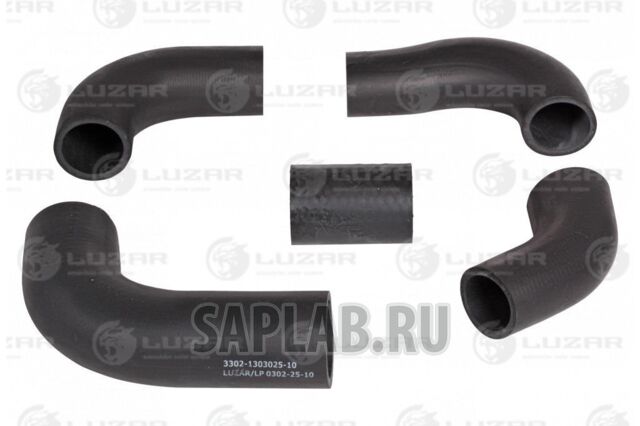 Купить LUZAR LPK0306 Комплект патрубков радиат. (5шт.) с хомутами ГАЗель 406 LPK0306