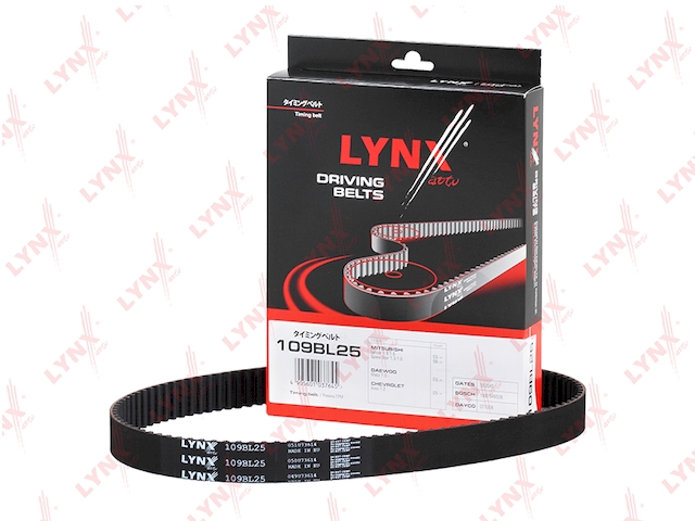 Купить LYNXAUTO 109BL25 ремень ГРМ! 109x25\ Mitsubishi Space Star 1.3/1.6 16V 99>
