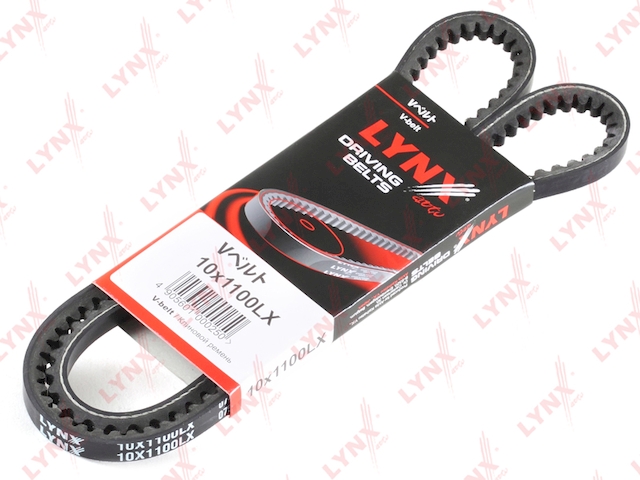 Купить LYNX 10X1100LX Ремень клиновой подходит для HYUNDAI Galloper/H-1 2.5/2.6/Porter 94-04/Starex 2.5TD 97-02, MITSUBISHI L300 2.5D 94-99/Space Gear 2.5TD 95-00 10X1100LX