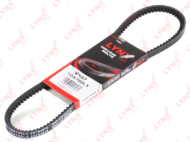 Купить LYNX 10X788LX Ремень клиновой подходит для ALFA ROMEO 164 2.0T-3.0 90-92, AUDI 80 1.6D-1.6TD, CITROEN C25 1.8-2.0 94, DAIHATSU Charade 1.0 92 / Cuore 0.8 85-98 / Feroza 1.6 88 / Move 0.8 96, FIAT D 10X788LX