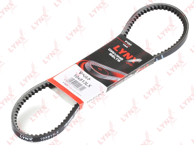 Купить LYNX 10X813LX Ремень клиновой подходит для BMW 3(E30) 1.6-M3 83, OPEL Astra F 1.7D-TD/Omega A 2.0-3.0/Vectra 1.7D, VW LT 2.4-TD 96 10X813LX