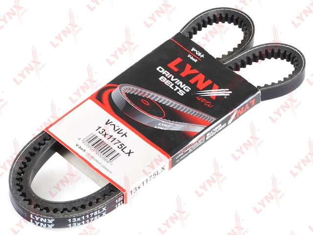 Купить LYNX 13X1175LX Ремень клиновой подходит для JEEP Cherokee 2.5-2.6 90, NISSAN Pathfinder/Terrano 2.4 95, SUZUKI Grand Vitara 2.0TD 98, TOYOTA Landcruiser 90 2.0TD 96, VW Transporter 4 2.4D 90-98 13X1175LX