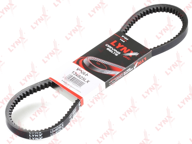 Купить LYNX 13X825LX Ремень клиновой подходит для BMW 3(E30) 2.0-2.5/5(E34) 2.4D-2.5-3.5 95/7(E32) 3.0-3.5 94 , HYUNDAI Lantra 1.5 90-95, MITSUBISHI Pajero Sport 2.5TD 98 13X825LX